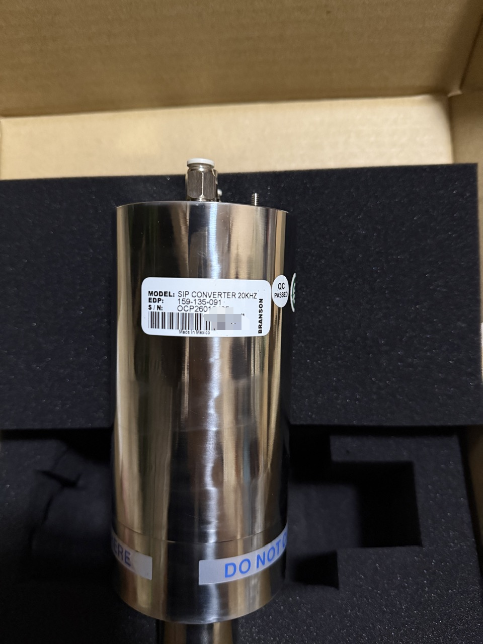 Branson Ultrasonic 20khz SIP SPECIAL 159-135-091 Converter